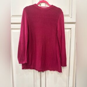 Chico's Maroon Knit Sweater